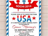 Free Printable Olympic Birthday Party Invitations Printable Olympic Party Invitation by Madeline Lewis