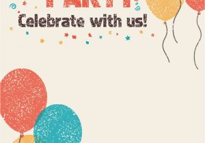 Free Printable Party Invitation Templates Greetings island Celebrate with Us Free Printable Birthday Invitation