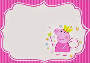 Free Printable Peppa Pig Birthday Invitations Peppa Pig Fairy Invitations and Free Party Printables