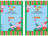 Free Printable Peppa Pig Birthday Invitations Peppa Pig Party Invitations – Gangcraft