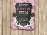 Free Printable Pink Camo Birthday Invitations Camo Girl Hunting 6 Birthday Party Printable Invitation