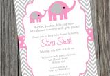 Free Printable Pink Elephant Baby Shower Invitations Pink Elephant Baby Shower Invitation Printable Baby
