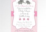 Free Printable Pink Elephant Baby Shower Invitations Pink Elephant Baby Shower Printable Invitation