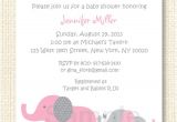Free Printable Pink Elephant Baby Shower Invitations Polka Dot Pink Elephant Baby Shower Invitation Printable