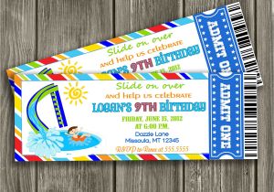 Free Printable Pool Party Birthday Invitations 7 Best Of Free Printable Pool Birthday Party