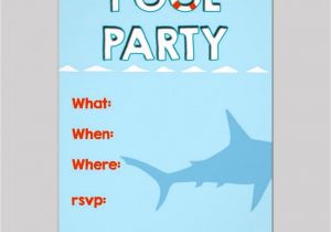 Free Printable Pool Party Birthday Invitations Free Pool Party Invitation Templates