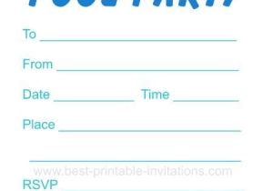 Free Printable Pool Party Birthday Invitations Pool Party Invitation Free Printable Party Invites From