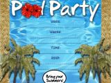 Free Printable Pool Party Invitation Cards Free Kids Party Invitations Pool Party Invitation