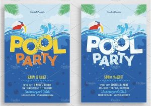 Free Printable Pool Party Invites 28 Pool Party Invitations Free Psd Vector Ai Eps