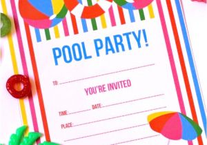 Free Printable Pool Party Invites Free Printable Summer Pool Party Invitation the Girl