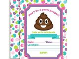 Free Printable Poop Emoji Birthday Invitations Emoji Texting Birthday Party Fill In Invitations Arts