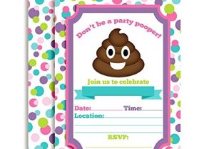 Free Printable Poop Emoji Birthday Invitations Emoji Texting Birthday Party Fill In Invitations Arts
