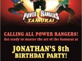 Free Printable Power Ranger Birthday Invitations Power Ranger Invitation Party Ideas Pinterest
