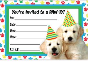 Free Printable Puppy Birthday Invitations Puppy Party Invitations theruntime Com