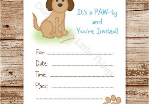 Free Printable Puppy Birthday Invitations Unavailable Listing On Etsy