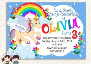 Free Printable Rainbow Unicorn Birthday Invitations 9 Best Of Free Printable Unicorn Invitations
