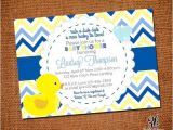 Free Printable Rubber Ducky Baby Shower Invitations Rubber Duck Boy Printable Baby Shower Invitation Ducky