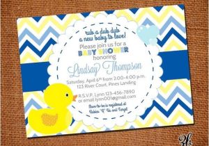 Free Printable Rubber Ducky Baby Shower Invitations Rubber Duck Boy Printable Baby Shower Invitation Ducky