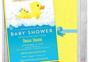 Free Printable Rubber Ducky Baby Shower Invitations Rubber Ducky Baby Shower Invitations Printable by