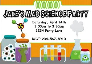 Free Printable Science Birthday Party Invitations Mad Science Birthday Party Invitation Idea New Party Ideas
