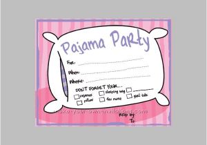 Free Printable Sleepover Birthday Party Invitations 14 Slumber Party Invitation Designs Templates Psd Ai