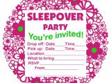 Free Printable Sleepover Birthday Party Invitations Free Printable Slumber Party Birthday Invitations