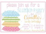 Free Printable Sleepover Birthday Party Invitations Slumber Party Invitation Printable Free
