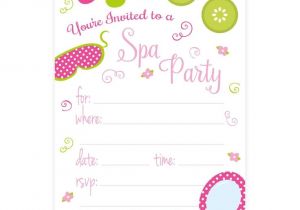 Free Printable Spa Party Invitations Templates Party Invitation Template for Spa orderecigsjuice Info