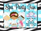 Free Printable Spa Party Invitations Templates Printable Spa Party Invitations Home Party Ideas