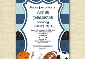 Free Printable Sports themed Baby Shower Invitations Sports Baby Shower Invitations Templates