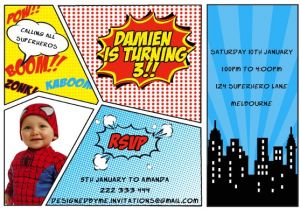 Free Printable Superhero Birthday Invitation Templates 30 Superhero Birthday Invitation Templates Psd Ai