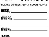 Free Printable Superhero Birthday Invitation Templates Free Printable Superhero Birthday Invitations Not Quite