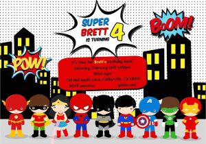 Free Printable Superhero Birthday Invitation Templates Free Superhero Birthday Party Invitation Templates