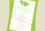 Free Printable Turtle Baby Shower Invitations Printable Turtle Baby Shower Invitation by Noteworthy