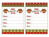 Free Printable Ugly Christmas Sweater Party Invitations Free Ugly Sweater Party Printables From Printabelle