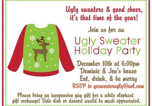 Free Printable Ugly Sweater Party Invitations the Gallery for Gt Ugly Sweater Party Invitation Template