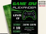 Free Printable Video Game Party Invitations Game On Invitation Video Game Party Invitation Gaming