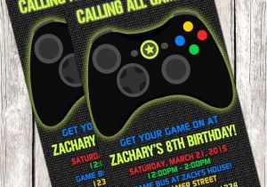Free Printable Video Game Party Invitations Gamer Invitation Video Game Birthday Party Diy Printable