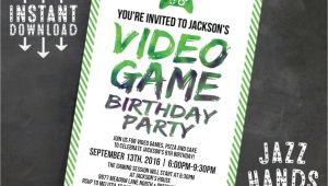 Free Printable Video Game Party Invitations Printable Video Game Birthday Invitation Template Diy