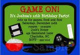 Free Printable Video Game Party Invitations Video Game Birthday Invitation Printable Party Invite by