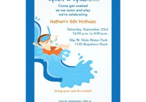 Free Printable Water Slide Party Invitations Water Slide Birthday Party Invitation Zazzle