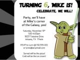 Free Printable Yoda Birthday Invitations Yoda Inspired Birthday Party Invitation by Freshlycutcards