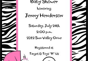 Free Printable Zebra Print Baby Shower Invitations Baby Shower Invitations Zebra Print Baby Shower