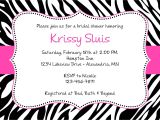 Free Printable Zebra Print Baby Shower Invitations Free Pink Zebra Baby Shower Invitation Template Tag