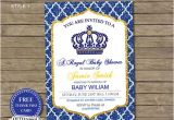 Free Royal Prince Baby Shower Invitation Template Instant Download Royal Prince Baby Shower Invitation with