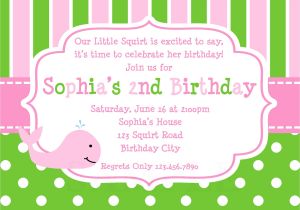Free Samples Of Party Invitations 21 Kids Birthday Invitation Wording that We Can Make
