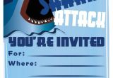 Free Shark Birthday Invitation Template Invitation Template Shark Party Pinterest