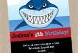 Free Shark Birthday Invitation Template Shark Birthday Invitation Printable or Printed Shark Party