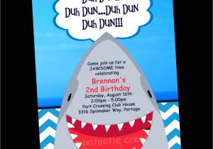 Free Shark Birthday Invitation Template Shark Birthday Invitation Printable Party Invite by