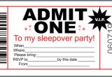 Free Slumber Party Invitations to Print Invitations for Sleepover Party